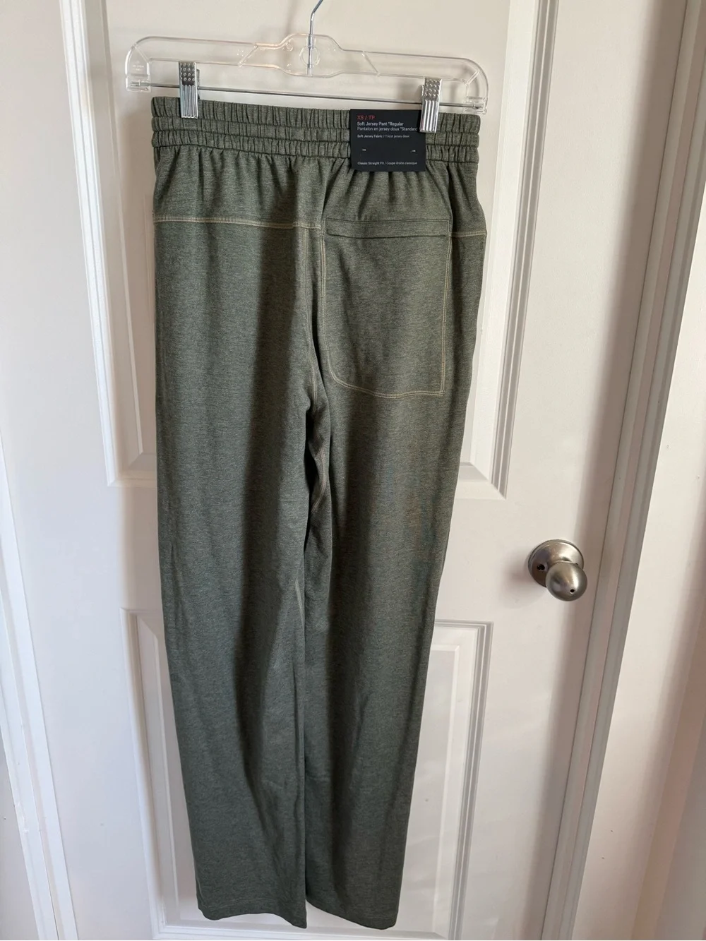 NWT Lululemon Soft Jersey Classic-Fit Pant Regular Heathered Green XS